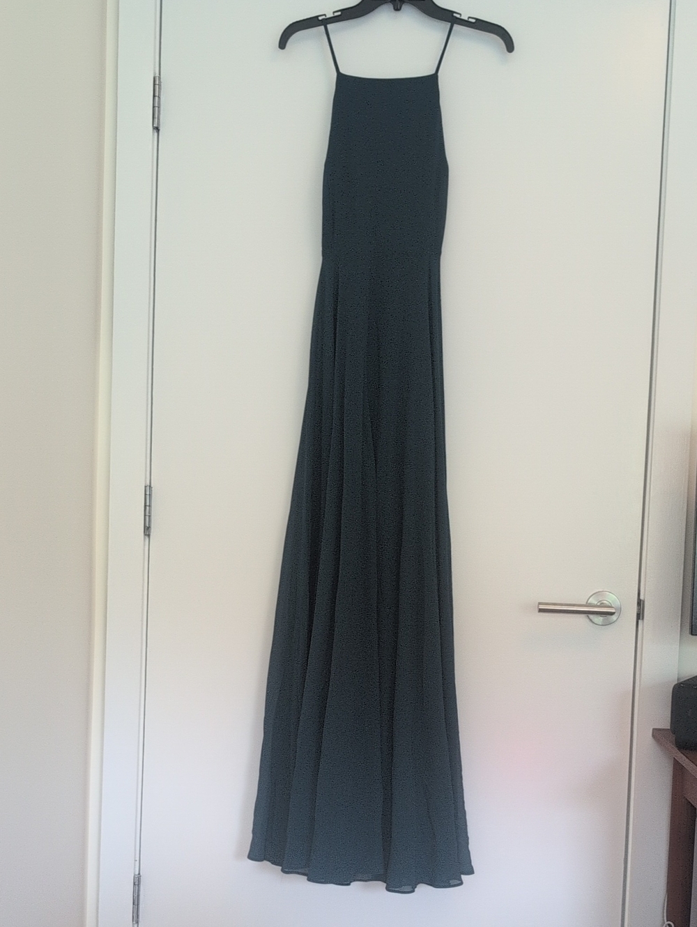 Lulu's Forest Green Spaghetti-Strap Maxi Dress